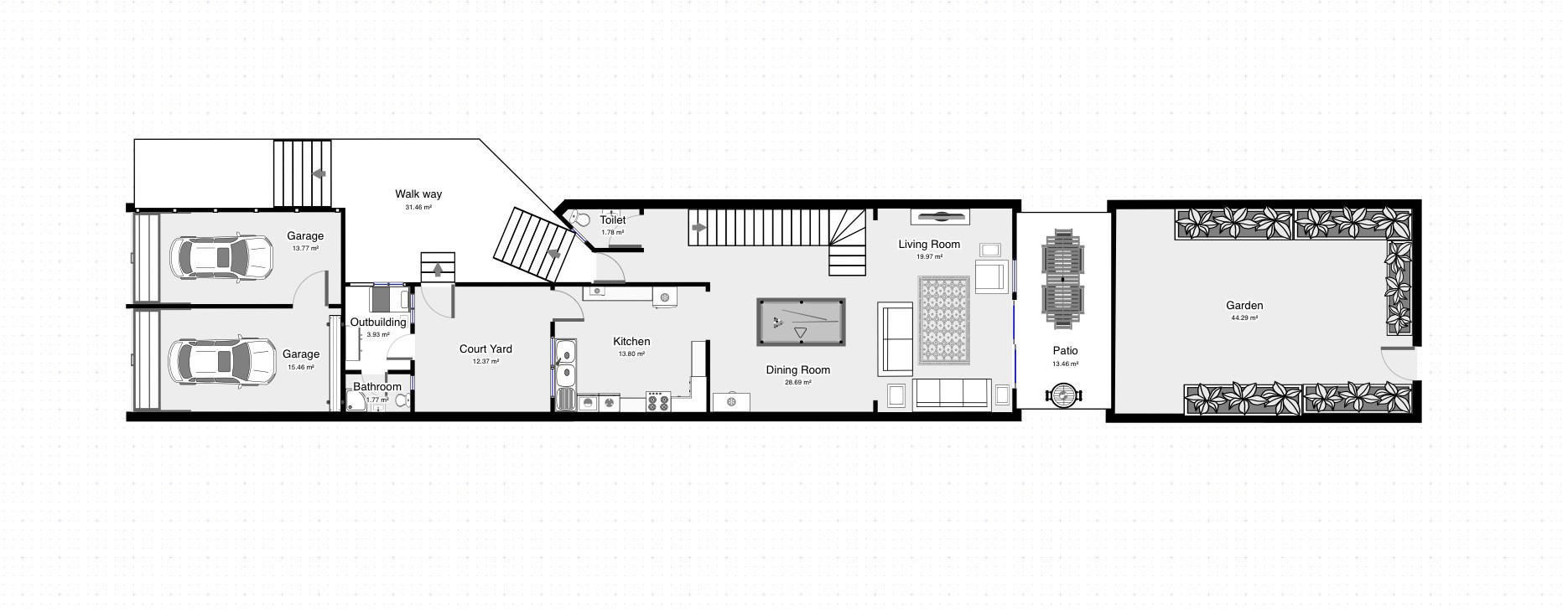 2D Floor Plan Complex